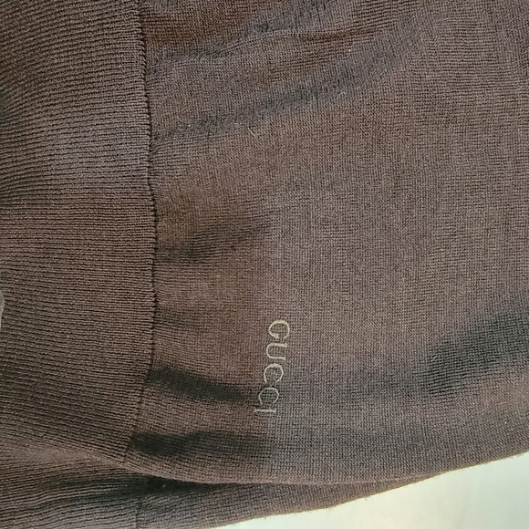 Men's Genuine Gucci V-Neck Sweater 100% Lana-Wool Made in Italy $900+ Size Large - Picture 2 of 6